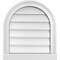 Ekena Millwork Round Top Surface Mount PVC Gable Vent w/ 2"W x 2"P Brickmould Sill Frame, 18"W x 20"H GVPRT18X2003SN - alternate 1